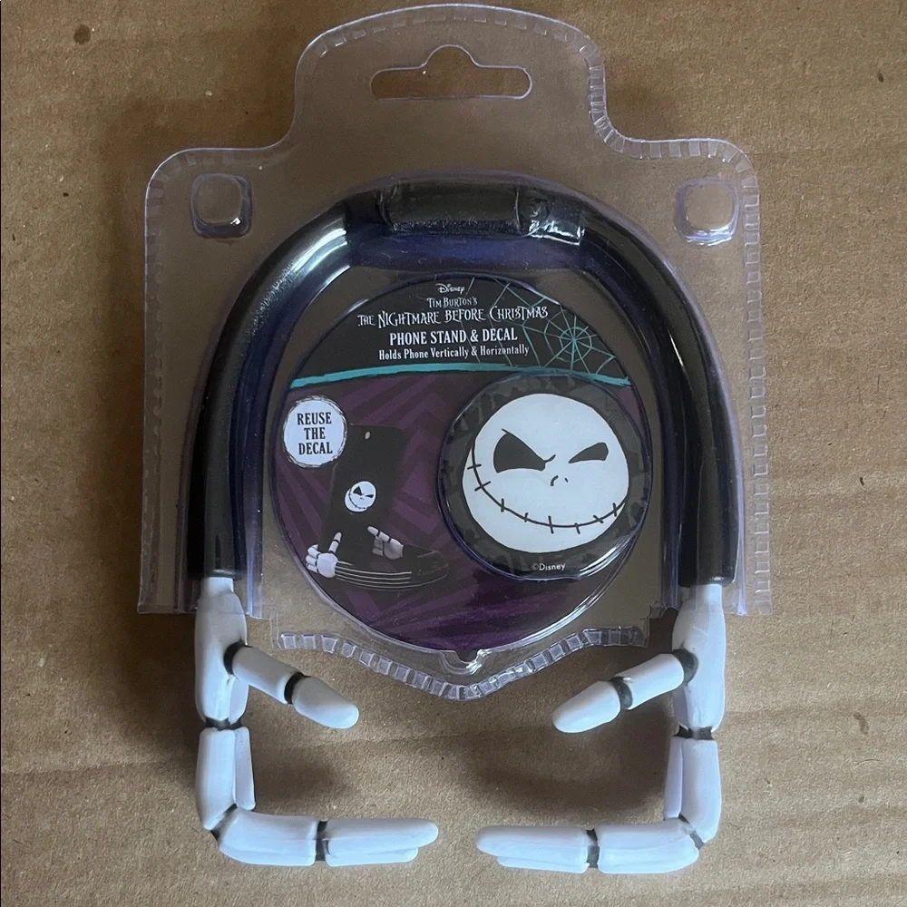 NWT Disney Jack Skellington Phone Stand and Decal